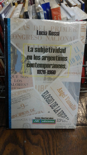 La Subjetividad En Los Argentinos Contemporaneos 1920 - 1960