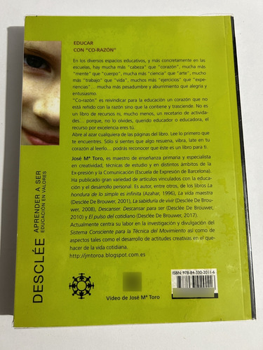 Libro Educar Con Corazón Co-razón - José María Toro (Usado)