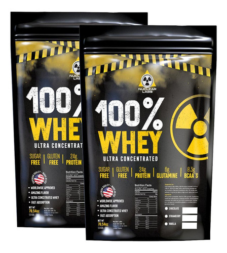 Kit 2 Whey Protein 100% Ultra Concentrado 4kg