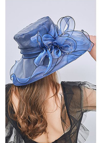 Sombrero De Playa Con Protección Solar Y Flor Para Mujer