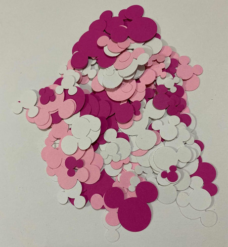 Confeti Mickey Y Minnie Mouse Fiesta Decoración Silueta Cara