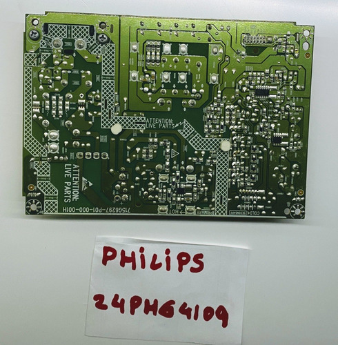 Imagen 3 de 3 de Placa Fuente Para Tv Philips 24phg4109 Cod 715g6297-p01-001h
