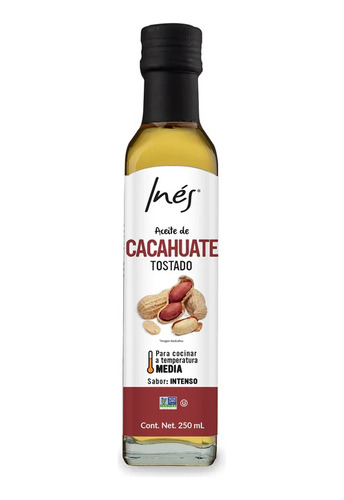 Aceite De Cacahuate 250ml Marca Ines 