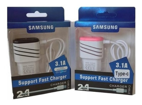 Cargador Samsung Tipo Usb Micro A / Tipo C 