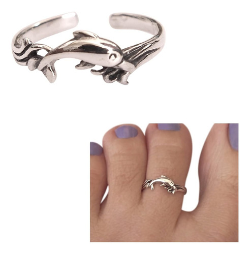 Anillo De Dedo Del Pie / Anillo De Nudillo De Delfín D...