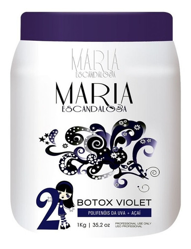 Imagem 2 de 3 de Combo Maria Escandalosa Btxx 01 Matizador 1kg + 01 White 1kg