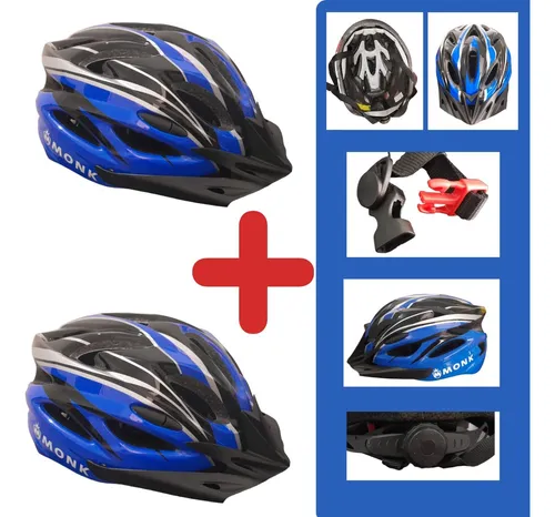 Kit 2 Cascos Bicicleta Oferta 2x1 Seguridad Ajustable Adulto