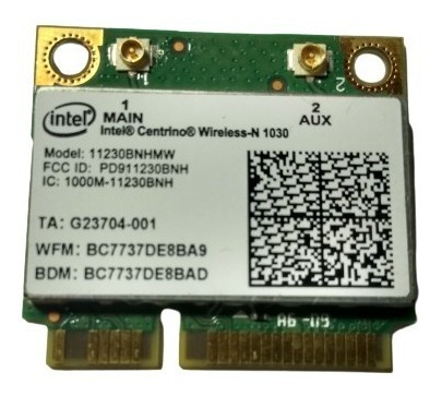 Wifi + Bluetooth 3.0 Intel Centrino N 1030 Dual Band Bangho