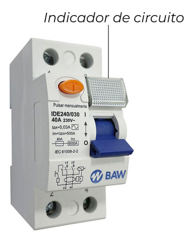 Interruptor diferencial BAW Modular IDM240