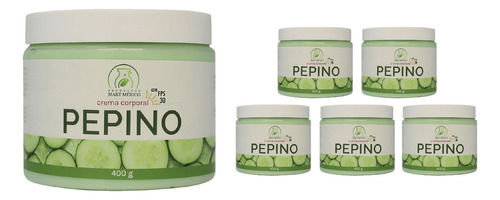  Crema Facial & Corporal De Pepino Con Fps (400g) 6 Pack