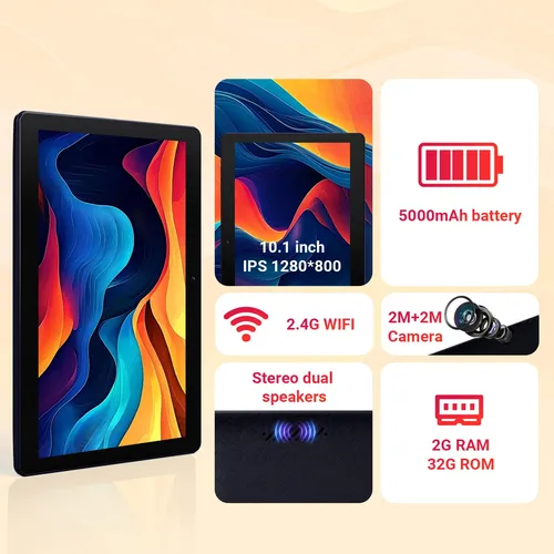 Digiland Tablet Android 10.1 Mtk Quad-core 2gb Ram Azul