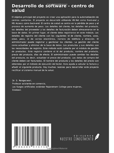 Desarrollo De Software - Health Center: Uso De Visual Basic
