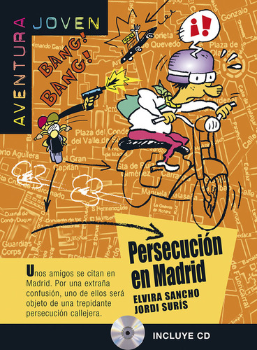 Persecución En Madrid, Aventura Joven + Cd (libro Original)