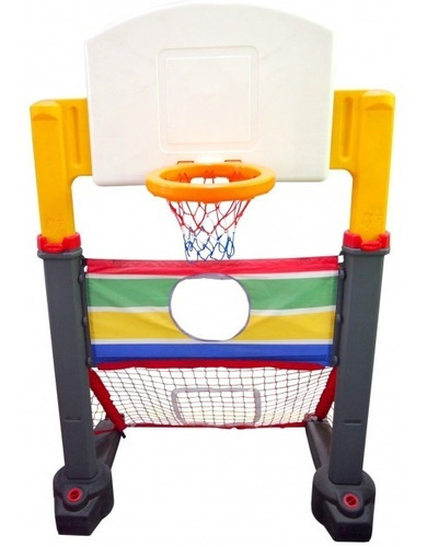 Set Arco 3 En 1 Arco Fútbol Aro Basquetbol / Juguetoncl