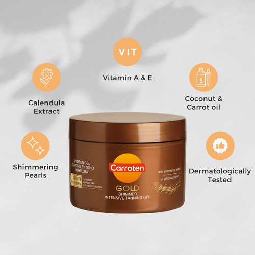 2 Carroten Gel De Bronceado Gold Shimmer Spf0 Zanahoria