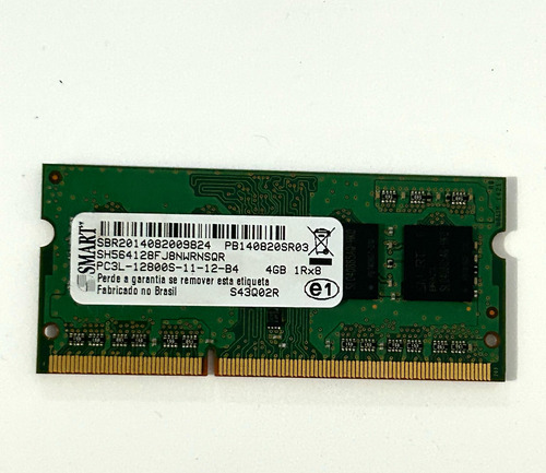 Memoria Ram Notebook 4gb Ddr3 1600 Mhz Pc3l-12800s 1rx8 (Usado)