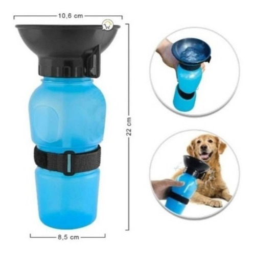 2 Botellas Dispensador De Agua Para Mascotas Viaje Paseos