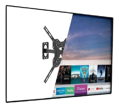 Soporte Tv Tka Kasm18055e Vesa Max 400x400 -25kg 26-55 Color Negro