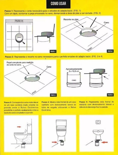 Adaptador Para Deslocamento De Bacia Vaso Sanitário 10cm