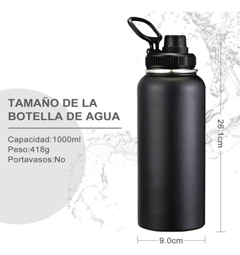 De Termo Vaso Botella Acero Inoxidable Con Fría/caliente 32