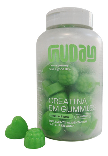 Guday Creatina Em Gummies Pote Com 60 Gomas