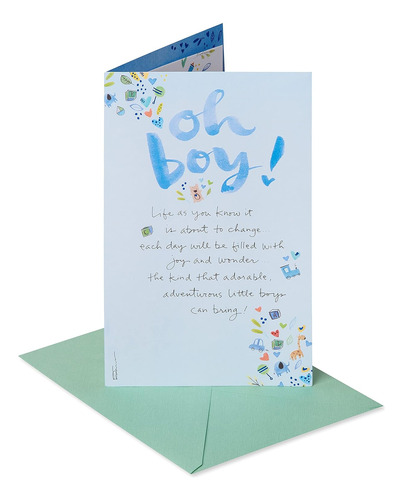 Tarjeta De Baby Shower Niño (nuevo Pequeño)