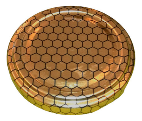 Frasco Mermelada Amanecer Conserva 360ml Tapa Metálica X12 Dorado Panal