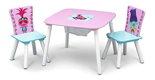 Juego De Mesa Y Silla Para Niños Delta Children Con Almacena