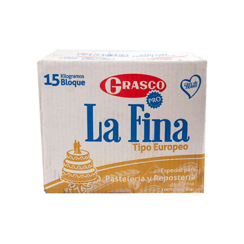 Margarina La Fina Europea 15kg - Kg a $16163