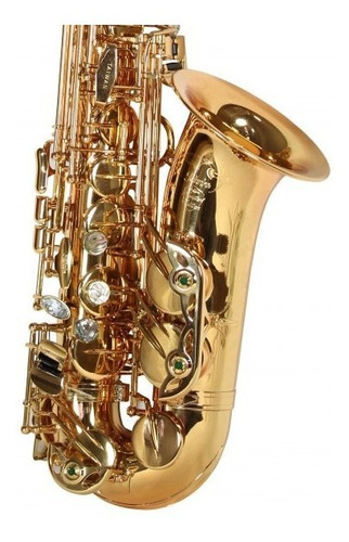 Imagem 3 de 3 de Saxofone Alto Jahnke Eb Jsah102 Edition 10 Years Dourado