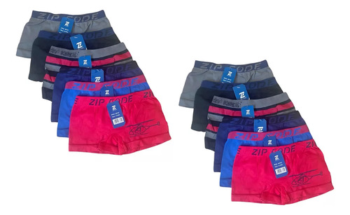 12 Pz Boxer Niño Mayoreo Niña Microfibra Calzon Infantil