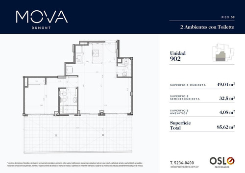 Imagen 14 de 30 de 2 Ambientes C Terraza 85m2 En Palermo/colegiales. Entrega 2022