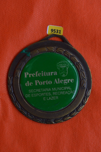 9531 Medalha Esportiva Porto Alegre Déc 90 Metal Bronzeado