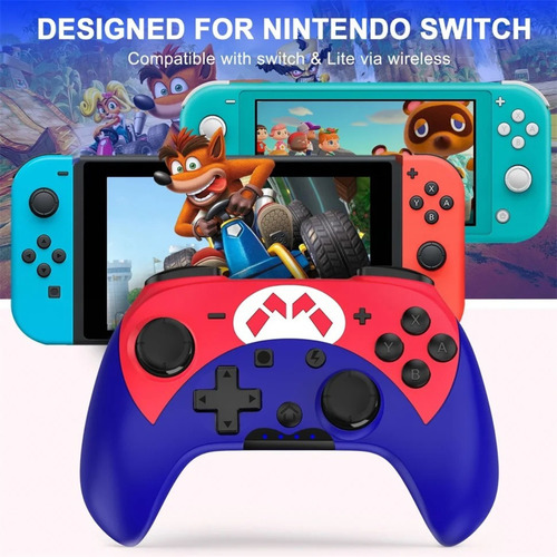 Mini Controle S600 Compatível Com Switch E Lite Wake Up C65m