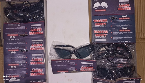 Lentes De Seguridad Tractor Safety Tipo Avispa Anti-niebla.