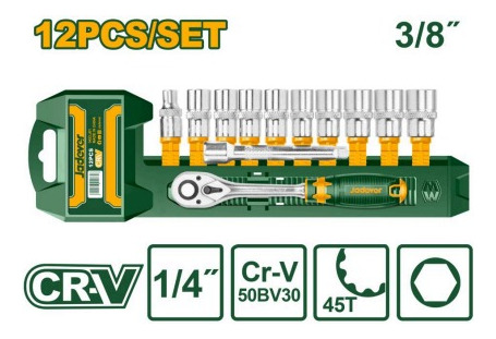 Set De Rachet 3/8 Dados Hexagonales De 12pzs