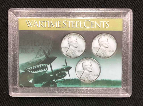 Imagen 2 de 3 de Blister Para Monedas De Centavos Wwii - Eeuu - Epoca Guerra