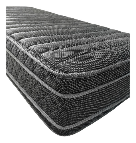 Colchón 2 Plazas Ayfa Dual Euro 130x190x30 110kg + Almohadas Color Gris oscuro
