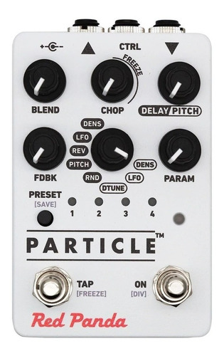 Pedal de efeito branco Red Panda Particle 2