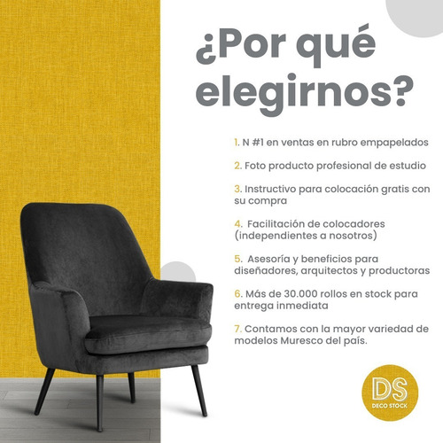 Papel Vinílico Especial Entelado Muresco 3881/1 Lila Dstock