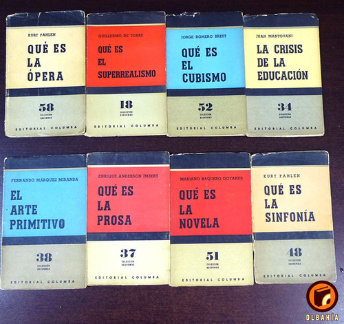 Lote 16 Libros Editorial Columba Coleccion Esquemas