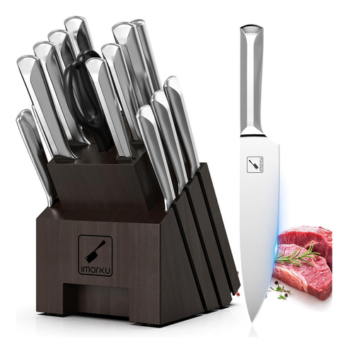 Knife Set, 16 Pcs High Carbon Japanese Stainless Steel Kn