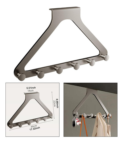 Perchero Triangular Con Gancho Para Colgar Sobre La Puerta,
