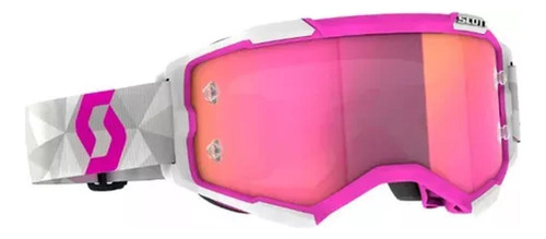 Oculos Scott Fury Jorge Prado 61 Edição - Branco/rosa