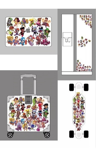 Rick Y Morty Stickers 35 Calcomanias Pvc Vs Agua