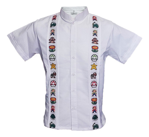 Camisa Bordada Super Mario Bros. Mc. Mayakim