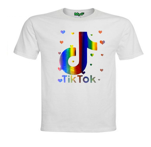 Poleras Niños Adultos Tik Tok 100% Algodón Poleras Niños Adultos Tik Tok 100% Algodón