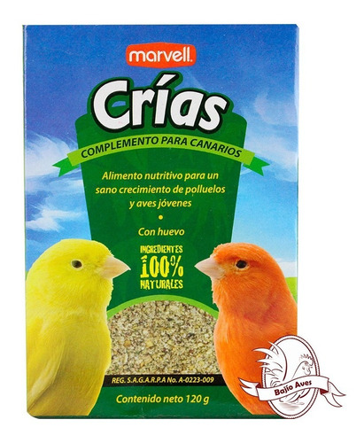  Alimento Vitaminado Para Aves Crias 120 Gr 2 Pack