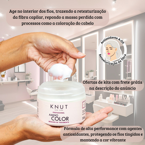 Máscara Tratamento Cabelo Coloração Hidratação Fio Colorido