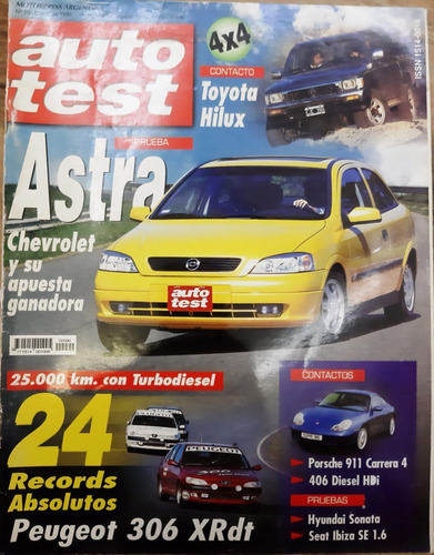 Revista Auto Test Nº99 Enero 1999 Seat Ibiza Astra 3p. Hilux